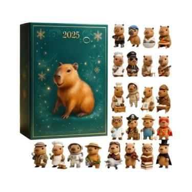 Imagem de Calendário De Advento De Natal Capivara: Contagem Regressiva De 24 Dia