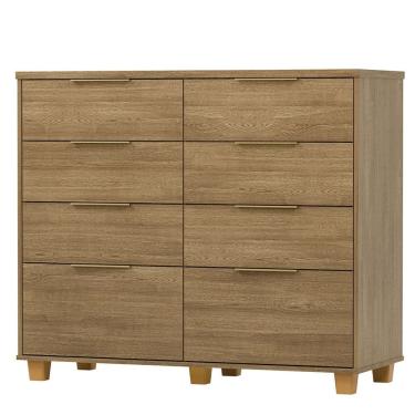 Imagem de Cômoda Grande para Quarto 8 Gavetas Density