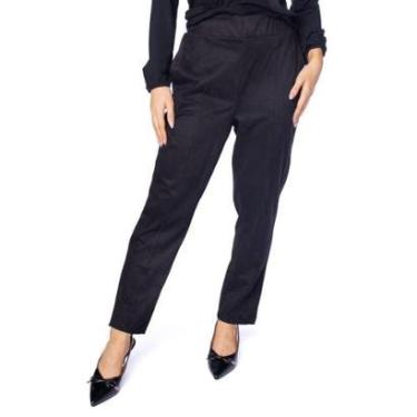 Imagem de Calça Feminina Rovitex com Frisos Preto-Feminino