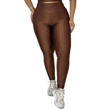 Imagem de Calça Legging Fitness Cintura Alta Cirrê 3D Plus Size Feminino Laura-Feminino