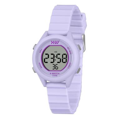 Imagem de Relógio X-Watch Feminino Ref: Xfppd097 Bxux Esportivo Digital Lilás