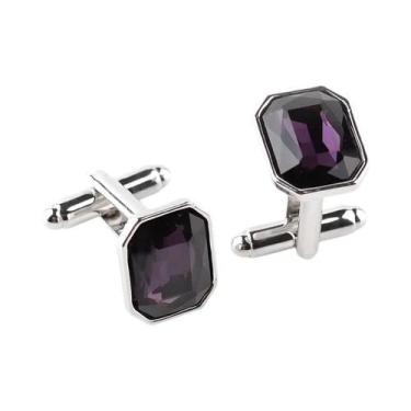 Imagem de Abotoaduras Masculinas Luxuosas Coloridas Azuis, Vermelhas, Rosas E Pr