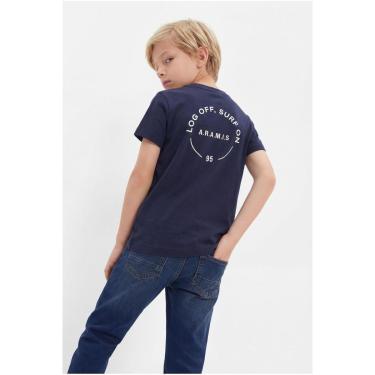 Imagem de Camiseta Aramis Manga Infantil Curta Silk Log Off-Masculino