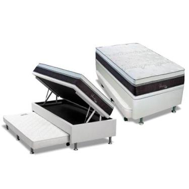 Imagem de Bicama Box Baú + Colchão Polar Serenatta 88x188 - Colchões Polar