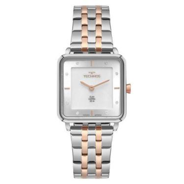 Imagem de Relógio Technos Feminino Slim Bicolor - Gl22an-1k Gl22an-1k