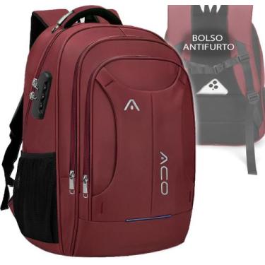 Imagem de Mochila Bolsa Masculina Feminina Notebook Anti Furto Resistente A Agua