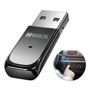 Imagem de Adaptador Receptor Bluetooth Usb Carro Musica Chamada S/fio - Congratu