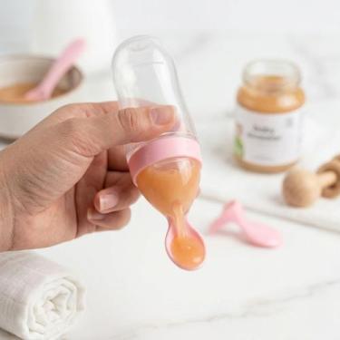 Imagem de Colher Mamadeira Dosadora Silicone Papinha Para Bebê Amamentação Crian