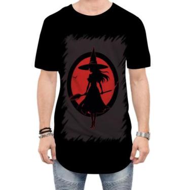 Imagem de Camiseta Longline Bruxa Halloween Vermelha 1 - Kasubeck Store, G