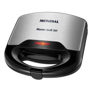 Imagem de Sanduicheira Master Grill 750w S-20 Preto/inox Mondial Cor Preto, 220V