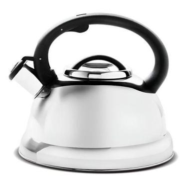 Imagem de Chaleira Bule Alumínio Com Apito Roma Brinox 2,7 Litros, Inox