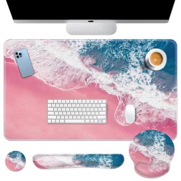 Imagem de Conjunto de teclado e mouse Britimes 4 em 1 ergonômico 90x40 cm