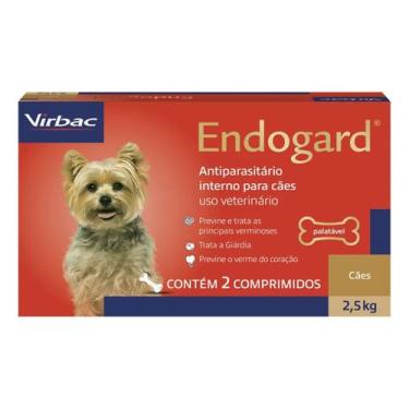 Imagem de Vermífugo Virbac Endogard para Cães até 2,5 Kg com 2 comprimidos