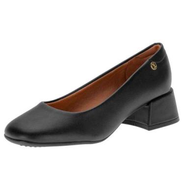 Imagem de Sapato feminino salto grosso vizzano 1426100, Preto, 37