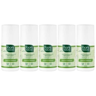Imagem de Kit 5 Desodorante Boni Natural Roll-On Natural Coco E Toranja Vegano 2