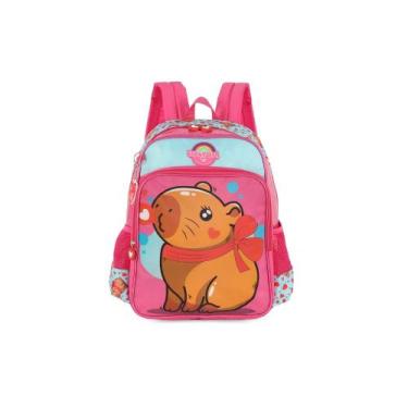 Imagem de Mochila Costas Infantil Bichinhos Escolar Espaçosa resistente - up4you