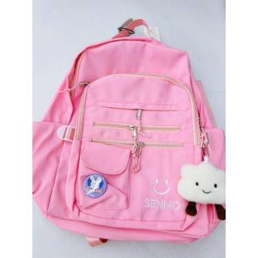 Imagem de Mochila Escolar Impermeável Casual Feminina Masculina Moda Coreana - U
