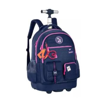 Imagem de Mochila luluca de carrinho 19" lu24634, Roxo