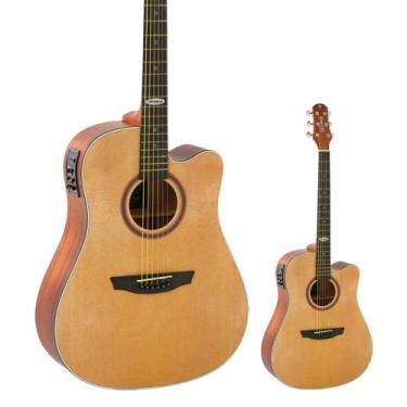 Imagem de Violão Elétrico Folk Cutaway Strinberg SD200C NS Black Series Natural 