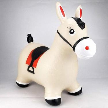 Imagem de Cavalinho Burro Pula Pula Upa Upa Inflável com Som Divertido Presente 