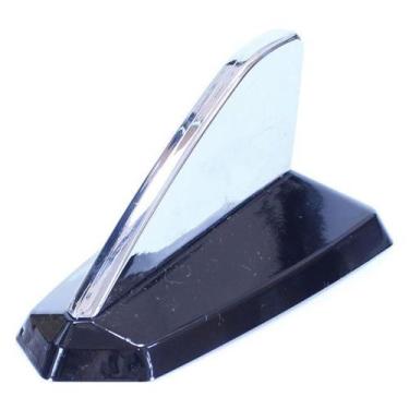 Imagem de Antena para Carro Decorativa Universal Tubarão Cadilac Cromada Preta S