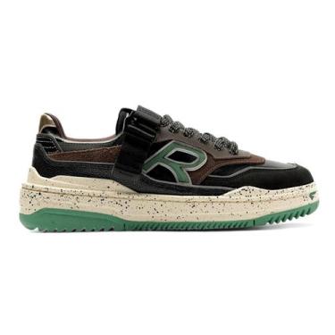 Imagem de Tênis Reserva R Broox Headliner Masculino, 42, Preto coffe verde, Ouro