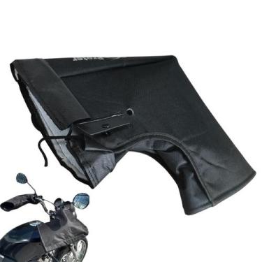 Imagem de Luva Polaina Impermeável Termica Guidão Para Moto Preta - PROTERCAPAS