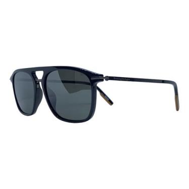 Imagem de Óculos de Sol Unissex Zegna 0183 Acetato Quadrado - Ermenegildo Zegna,