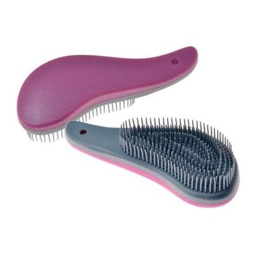 Imagem de Escova Funcional de Cabelo - Desconhecida, Uva/Cinza