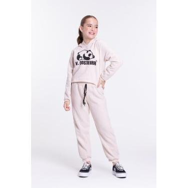 Imagem de Conjunto Moletom Infantil Cropped Panda - Vida Costeira Oficial, 6, Of