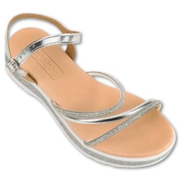 Imagem de Sandalia Feminina Infantil Plataforma Molekinha 2361.205 Metalizado, P