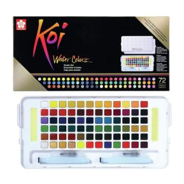 Imagem de Aquarela em Pastilha Sakura Koi Water 72 Cores