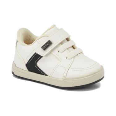 Imagem de Sapato Infantil Klin Flyer Baby Off White e Preto 166.183, 19