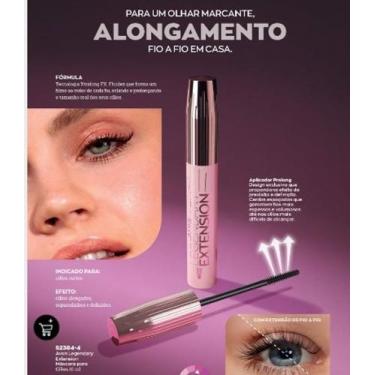 Imagem de Mascará Alongamento para Cílios  Legendary Extension Preto 10ml - Avon