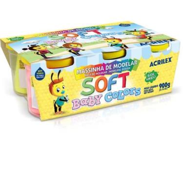 Imagem de Massa para Modelar SOFT BABY Color 150G 6CORES - Acrilex