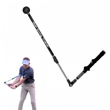 Imagem de Acessório dobrável para treino de swing de golfe com pegada moldada - 
