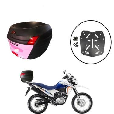 Imagem de Baú 34l Awa Proos + Sup Baú Superior Bros 150/160 2015+, Rosa