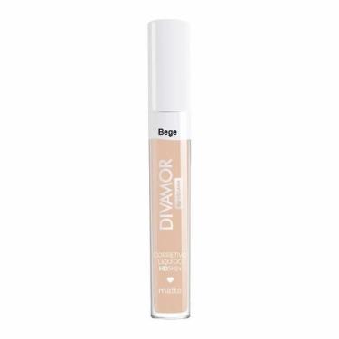 Imagem de Corretivo Líquido HD Skin Efeito Matte Divamor, 4-Bege
