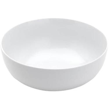 Imagem de Bowl de Melamina Branco Saladeira 25x12cm Tigela 3,5L Cumbuca Grande R