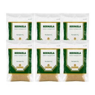 Imagem de Kit 6 Berinjela Em Pó Chamel 50g Embalagem Lacrada