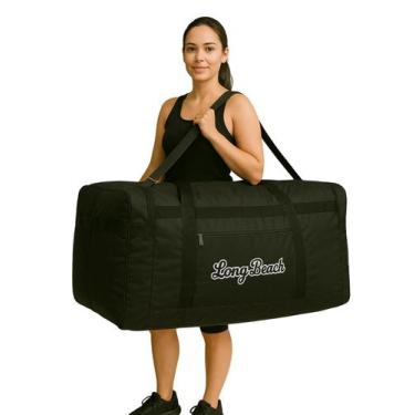 Imagem de Bolsa Viagem Sacola Viagem Grande Sacolão 015 - Vb, Preto