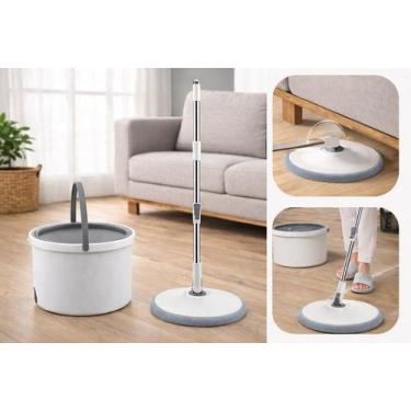 Imagem de Mop Giratório com Balde e 2 Refil - Branca - TOP RIO
