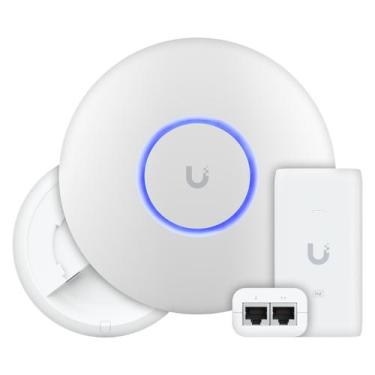 Imagem de U6+ Plus Ubiquiti Com Fonte 15W 48V  Roteador Wi-Fi 6 Access Point 3.0