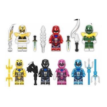 Imagem de Kit bonecos power rangers blocos de montar - BLOCO DE MONTAR