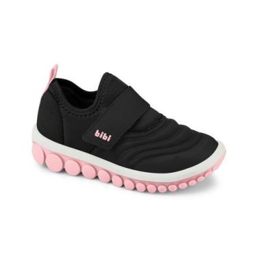 Imagem de Tênis Infantil Bibi Roller 2.0 Preto com Rosa, 30, Preto