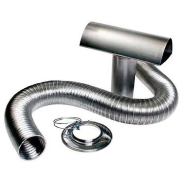 Imagem de Kit Chaminé Aquecedor A Gás, Econoflex Tubo 100Mm X 3,0Mts - Westaflex