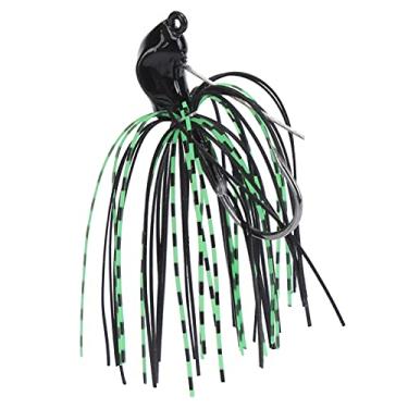 Imagem de Isca de isca de saia guarda-chuva, não é fácil de cair Spinnerbait para robalos firmes e confiável para robalo fresco(Preto)