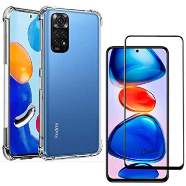Imagem de Capa Capinha Anti Impactos Redmi Note 11 Note 11S 4G + Película 5D Cerâmica