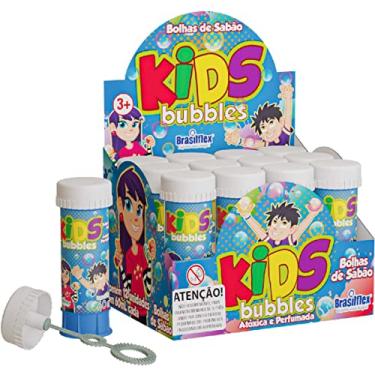 Imagem de Bolha De Sabão, Brasilflex, Kids, 60 ml, Caixa com 12 Unidades