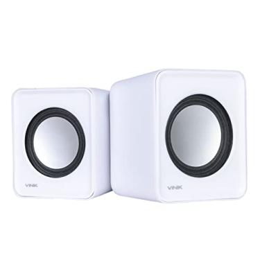Imagem de CAIXA DE SOM 2.0 USB 5V 2X 1W COM CONTROLADOR DE VOLUME BRANCA – VS-01B – VINIK